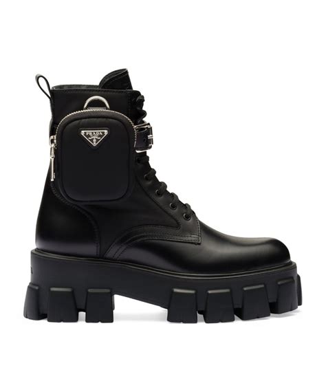 prada flower boot|prada boots with pouch price.